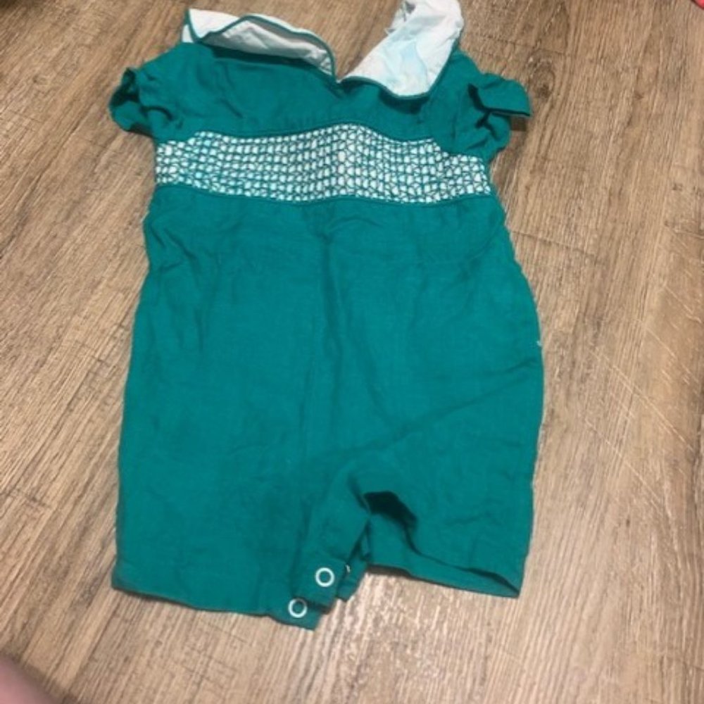 green romper